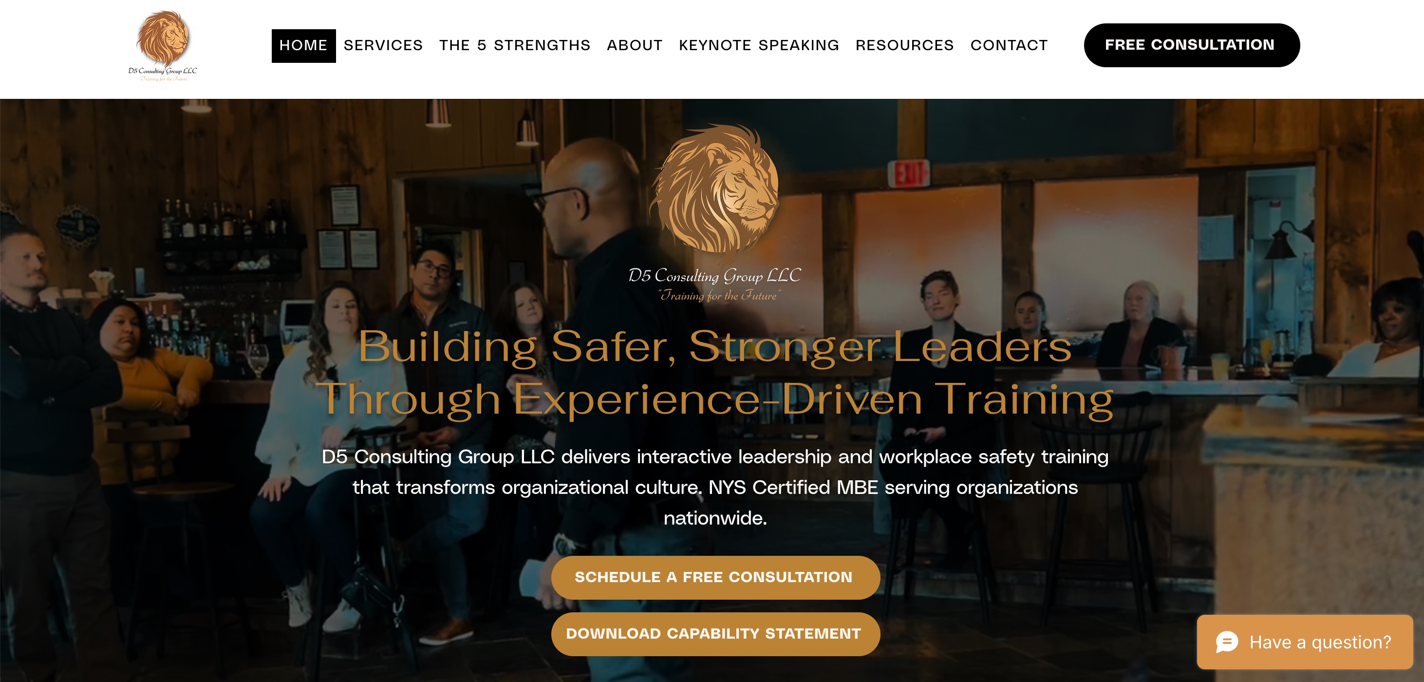 D5 website after revamp